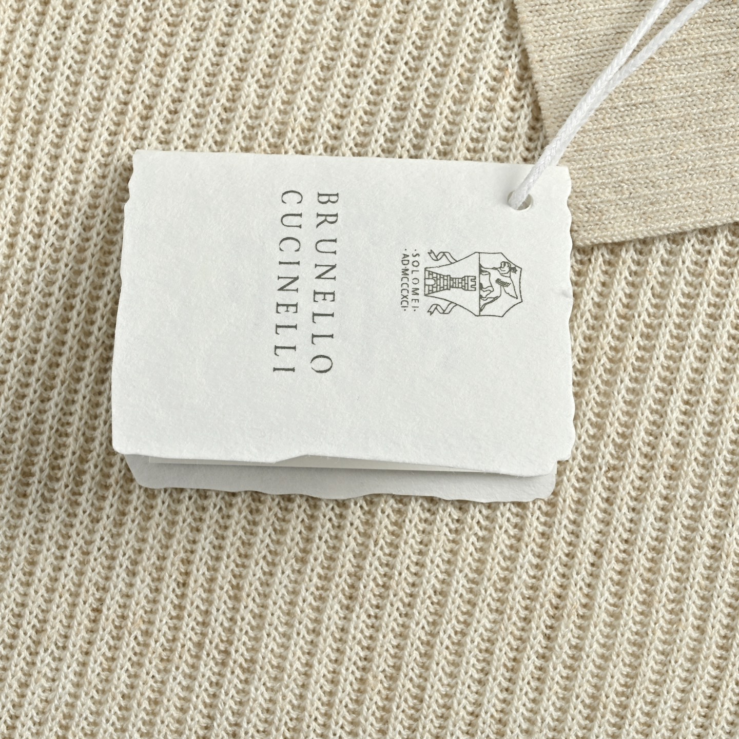 BRUNELLO CUCINELLI BC 纯色翻领罗纹针织Polo短袖