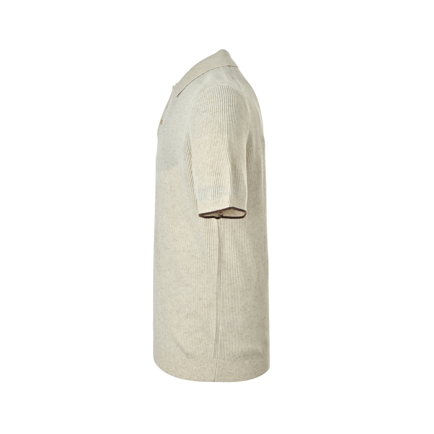 BRUNELLO CUCINELLI BC 纯色翻领罗纹针织Polo短袖