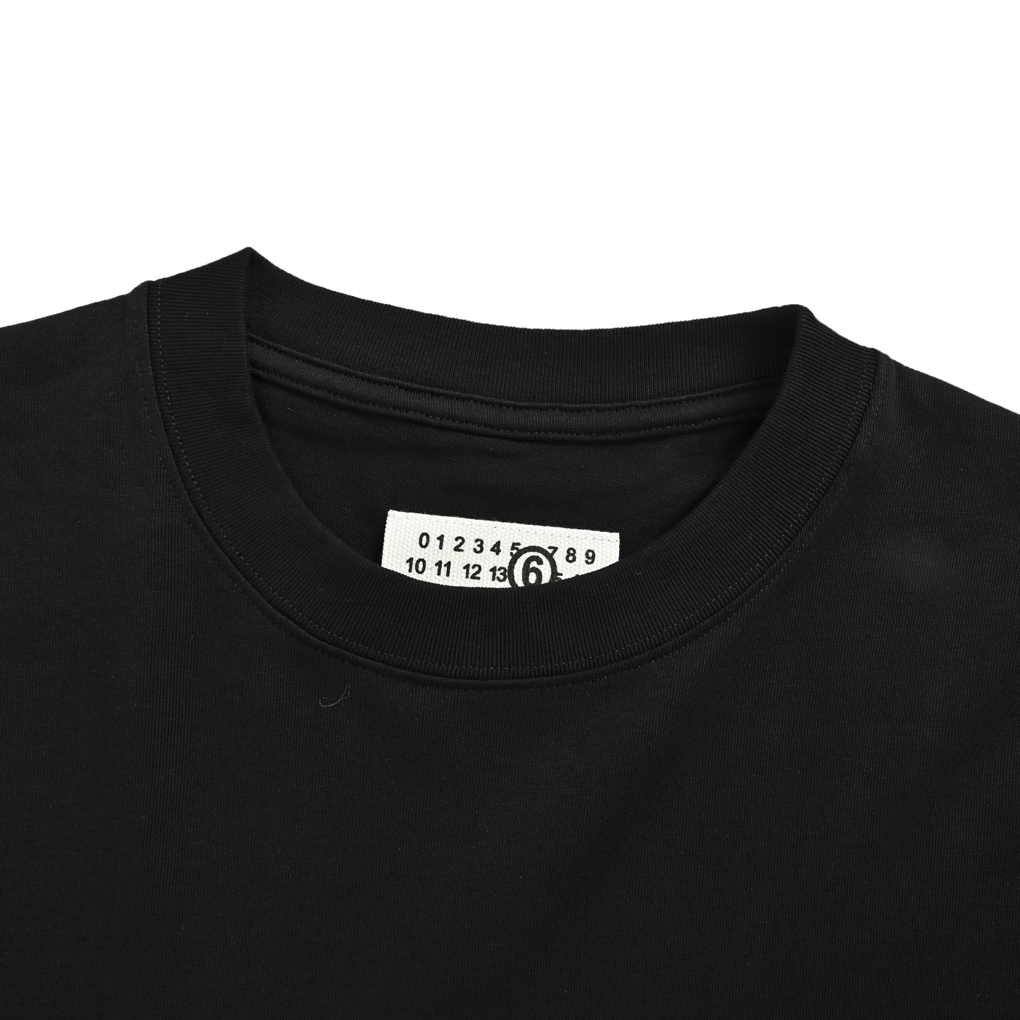 Maison Margiela/马吉拉 扭曲logo印花圆领短袖 黑色