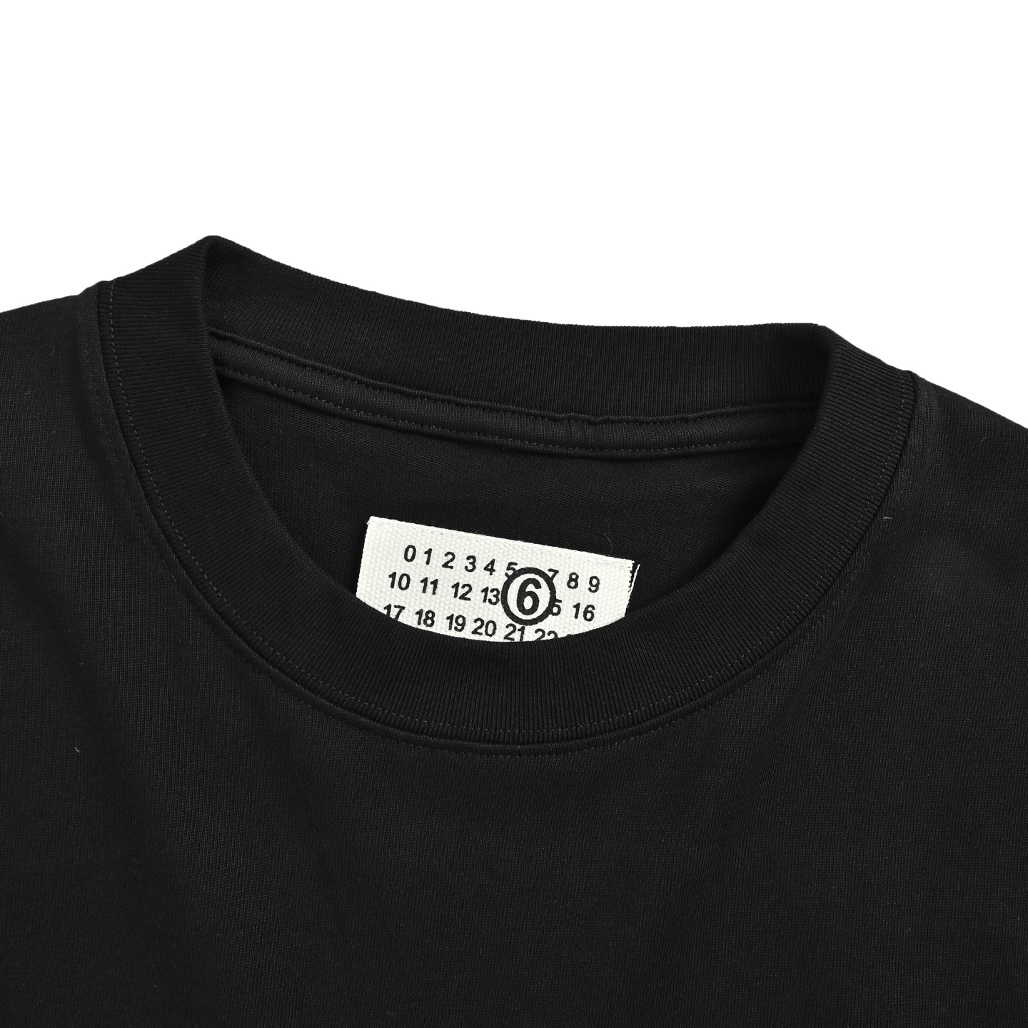 Maison Margiela/马吉拉 数字印花圆领短袖 黑色