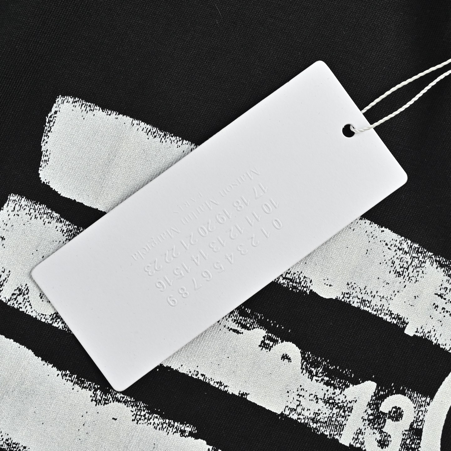 Maison Margiela/马吉拉 数字印花圆领短袖 黑色