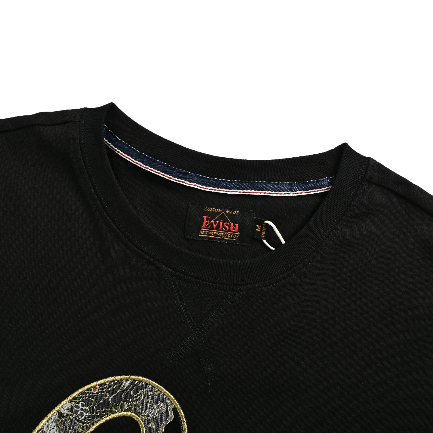 Evisu/福神 织锦小海鸥刺绣短袖-Top High Quatity Cheap Sneakers Fashion Clothing Clothes Bags handbags Shoes of all Brand wholesale With The best Quality And Beautiful Price from China Factory Chinese suppliers wholesaler seller Evisu/福神 织锦小海鸥刺绣短袖