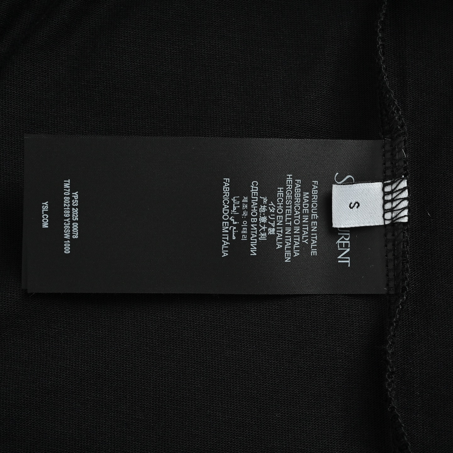SAINT LAURENT/圣罗兰 前后硅胶字母印花短袖-Top High Quatity Cheap Sneakers Fashion Clothing Clothes Bags handbags Shoes of all Brand wholesale With The best Quality And Beautiful Price from China Factory Chinese suppliers wholesaler seller SAINT LAURENT/圣罗兰 前后硅胶字母印花短袖
