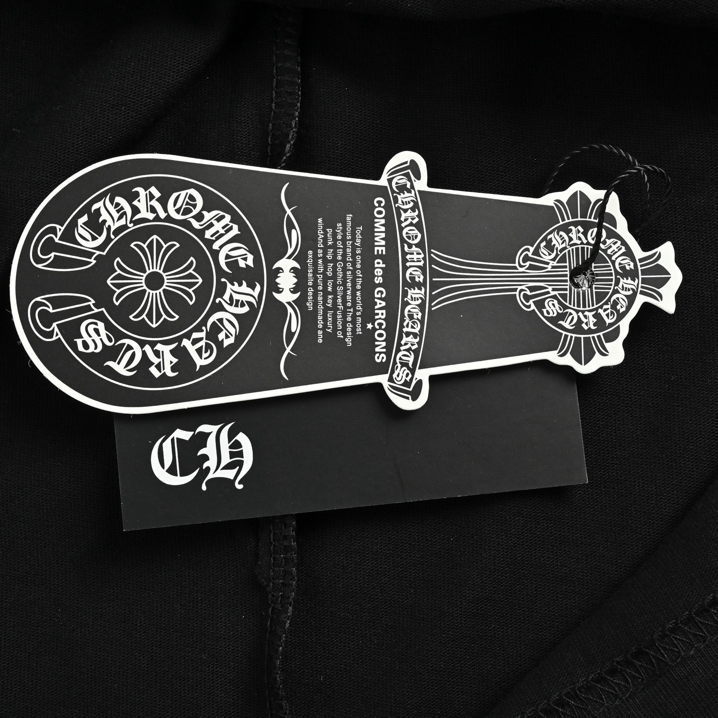 Chrome Hearts/克罗心 五金别针吊坠锁链印花短袖 黑色 白色-Chinese UA Cheap High Quatity Brand Clothes Bags handbags Sneakers wholesale wholesaler seller from China Factory suppliers Fashion Clothing Shoes best Quality Beautiful Price Chrome Hearts/克罗心 五金别针吊坠锁链印花短袖 黑色 白色