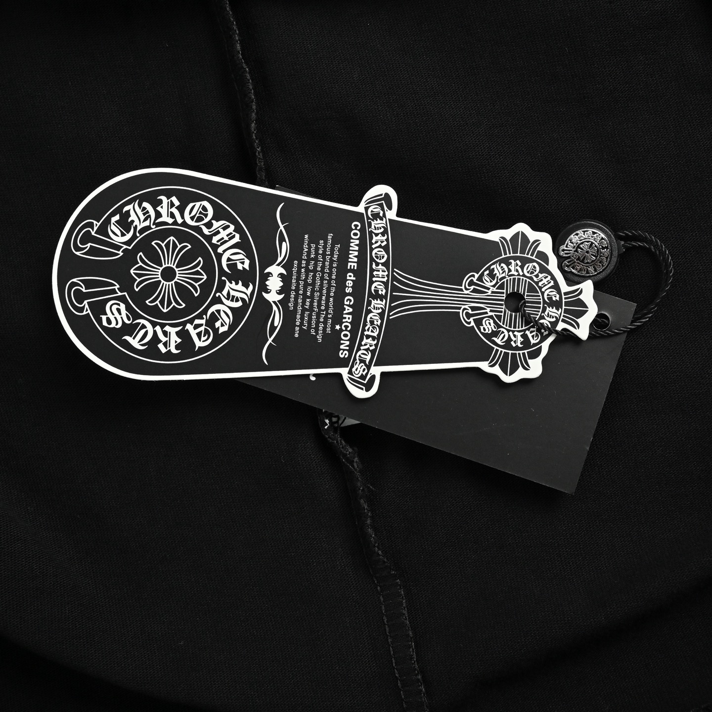 Chrome Hearts/克罗心 贴布十字架刺绣短袖 黑色 白色