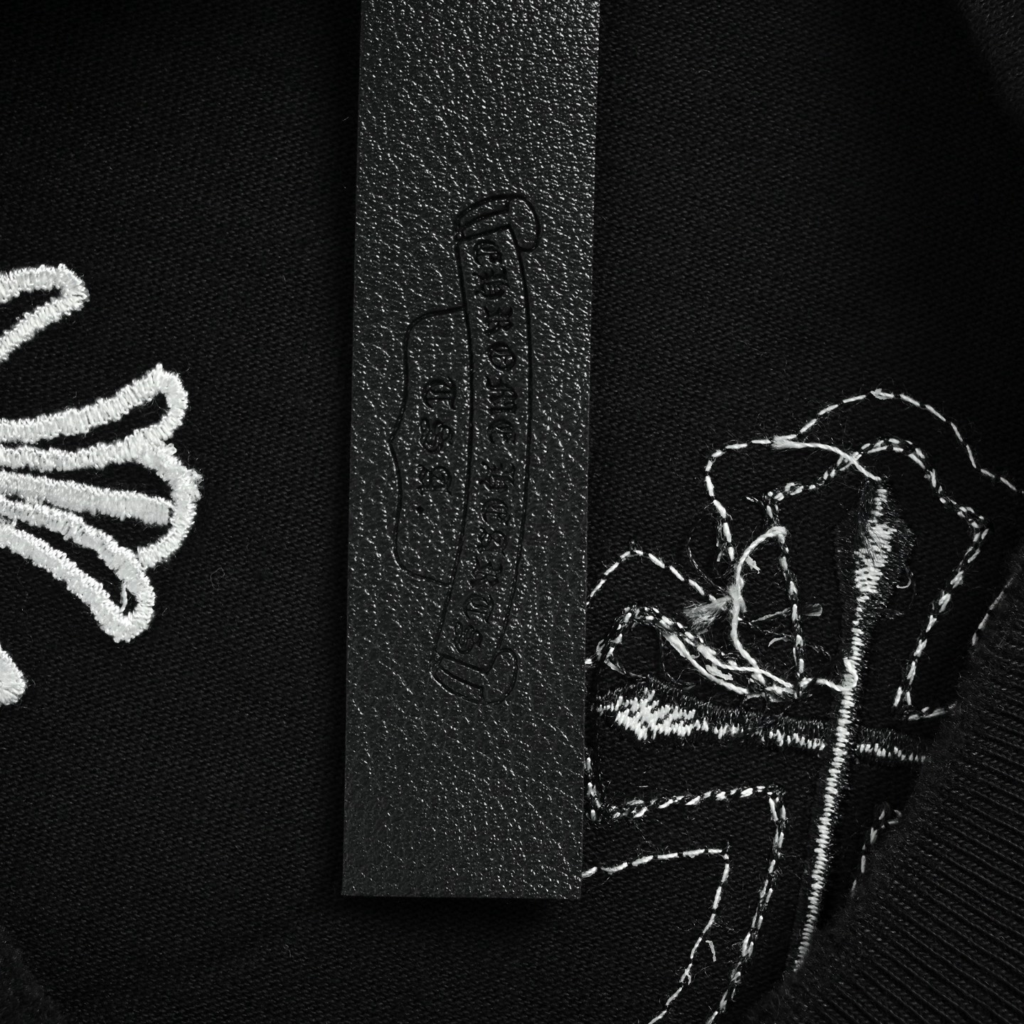 Chrome Hearts/克罗心 贴布十字架刺绣短袖 黑色 白色