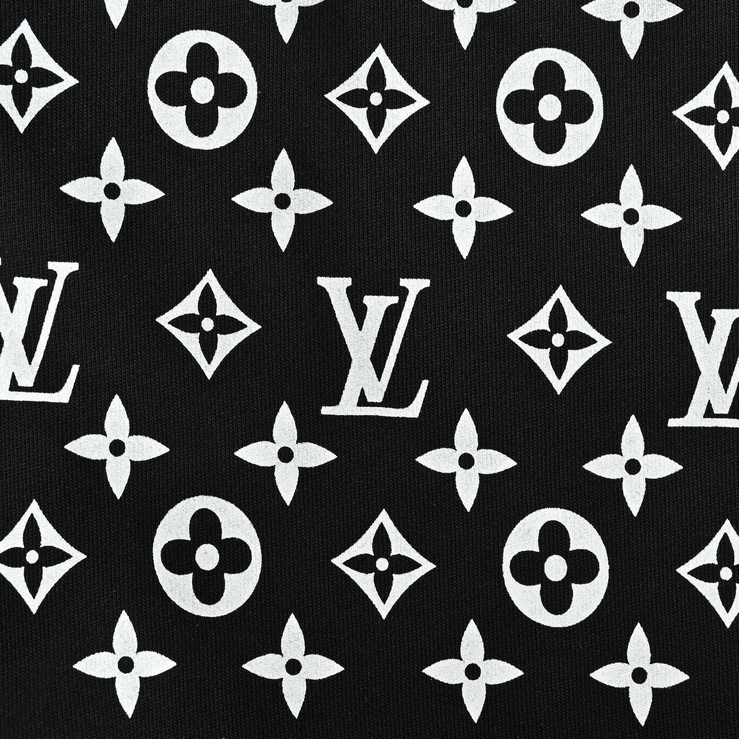 Louis Vuitton/路易威登 半幅老花满印短裤 黑色 白色