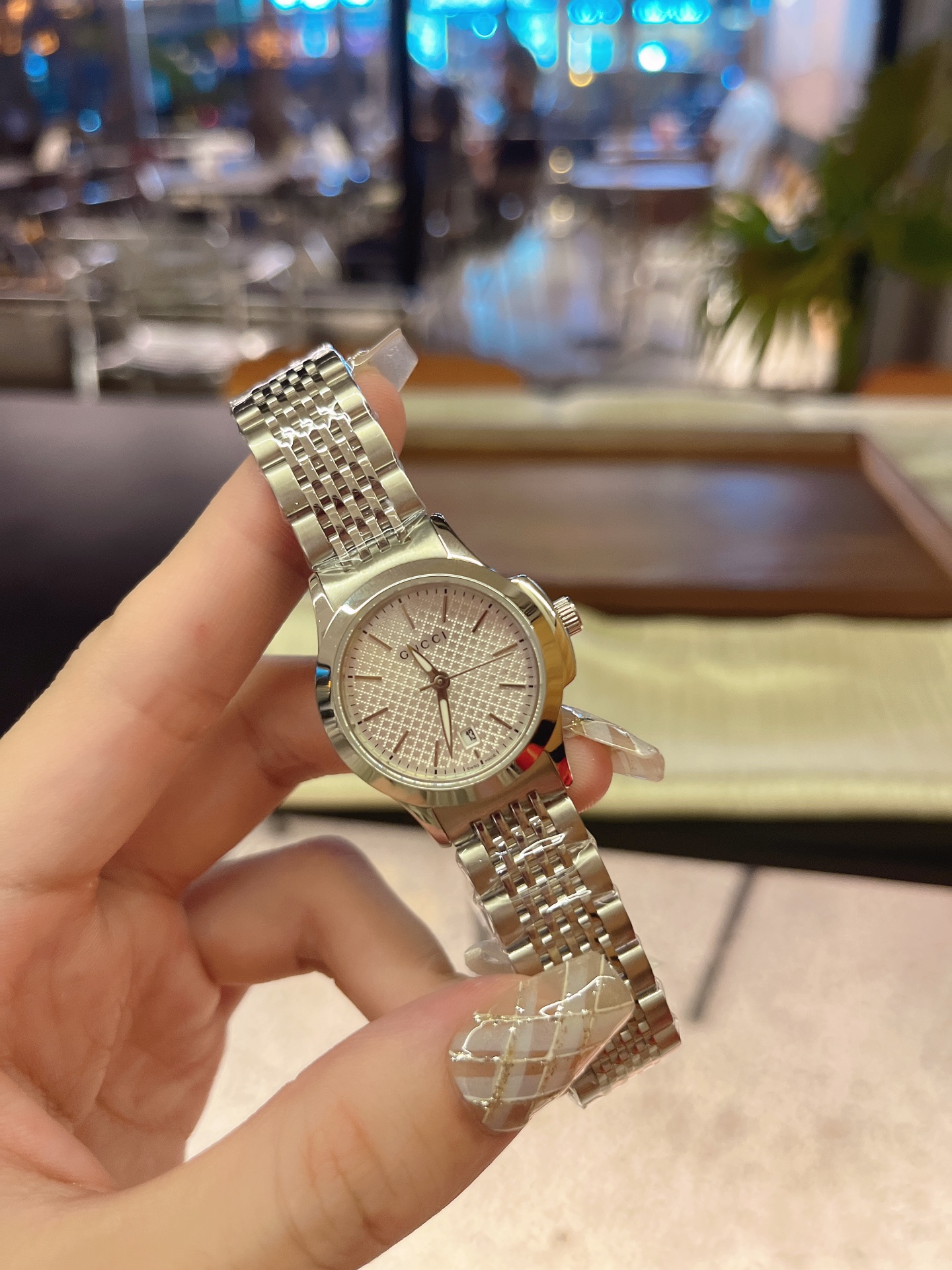 Gucci Armbanduhr Silber