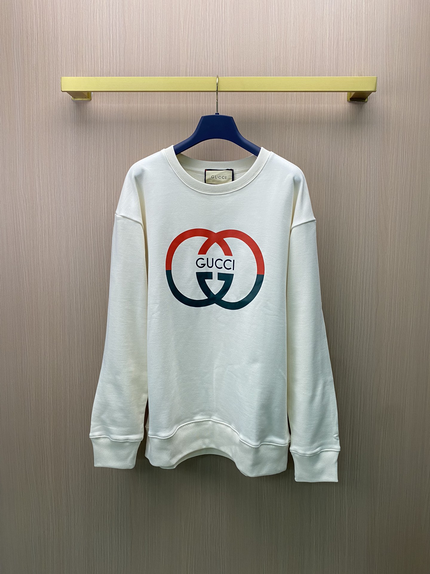 Gucci nueva camiseta de manga corta con logo de letras impreso, proceso de impresión digital directa, tela de rizo grue…