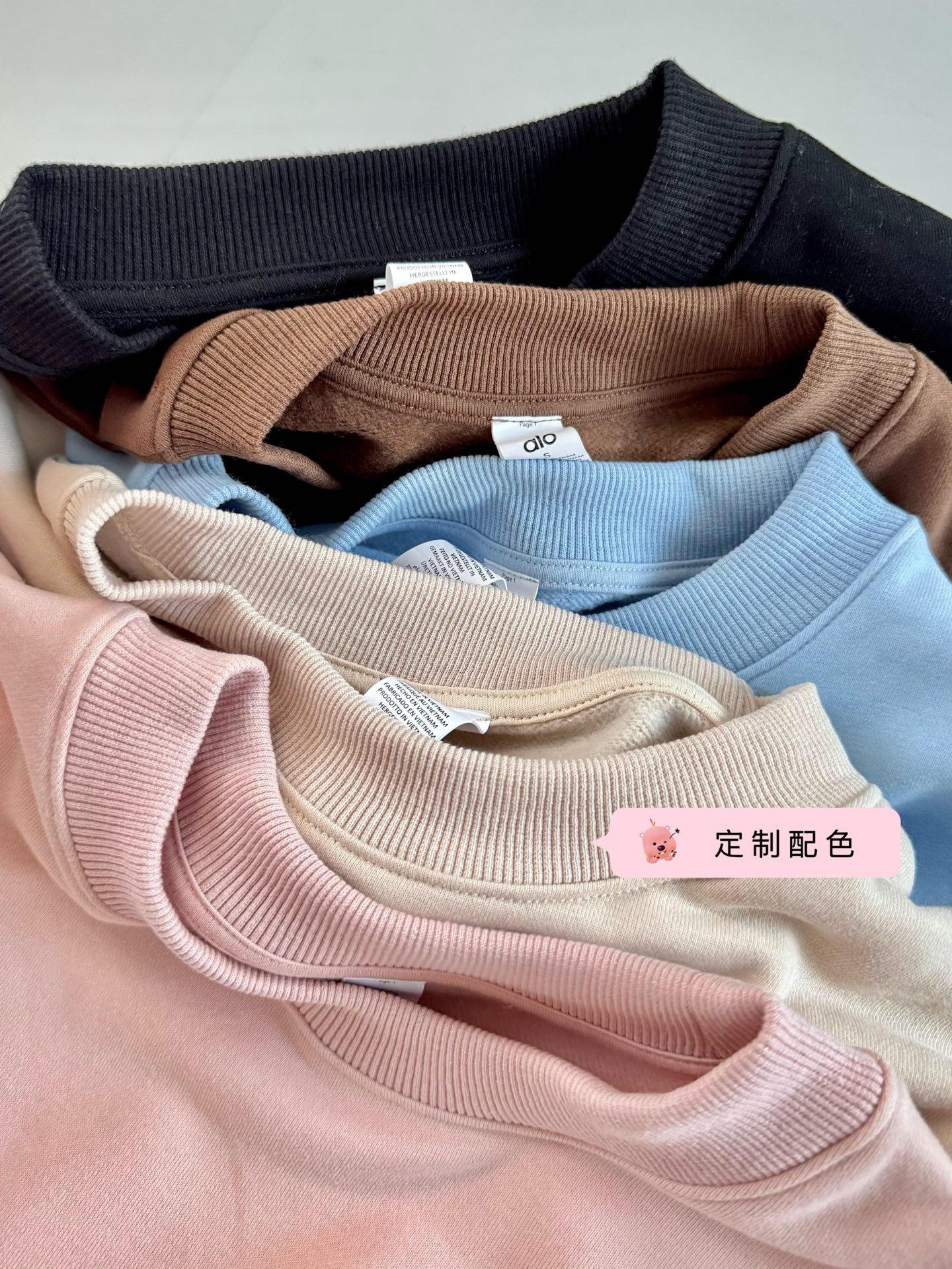 Alo long sleeve lounge pink yoga