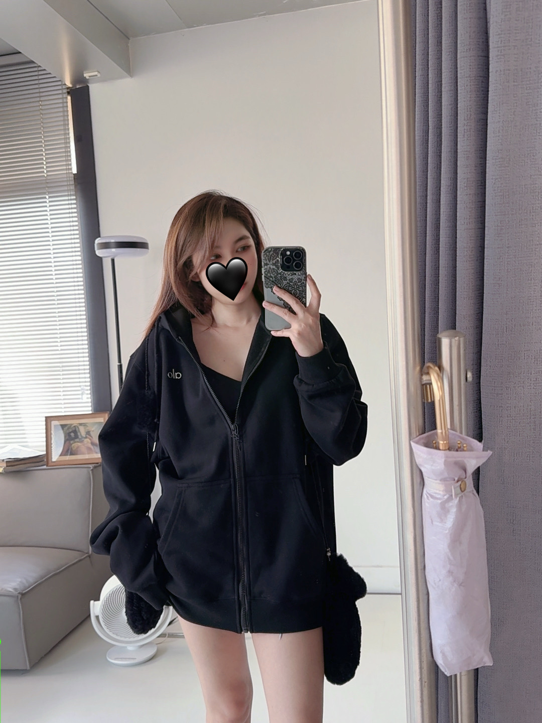 Alo Accolade jacket lounge black yoga
