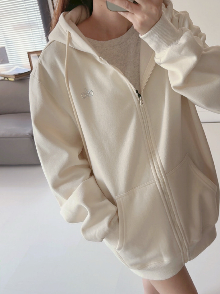 Alo Accolade jacket lounge ivory yoga