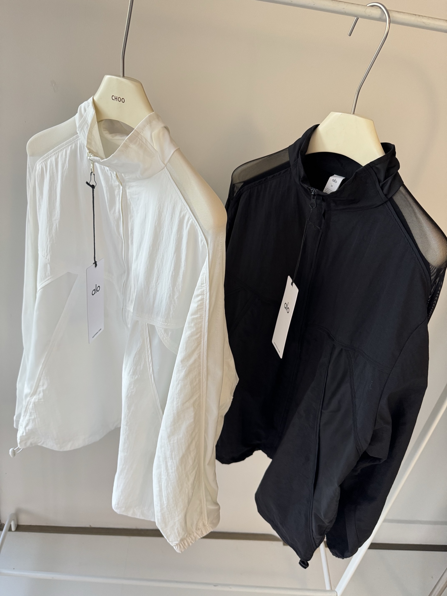 Alo jacket training white yoga