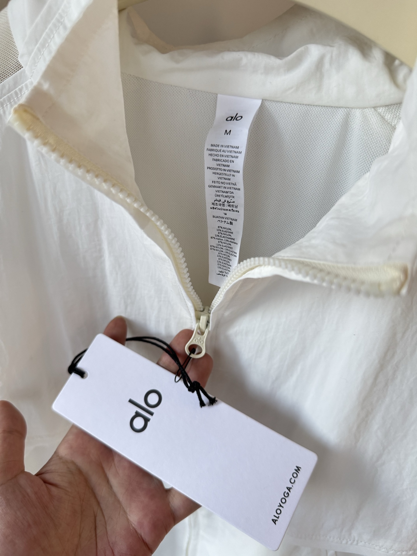 Alo jacket everyday white yoga