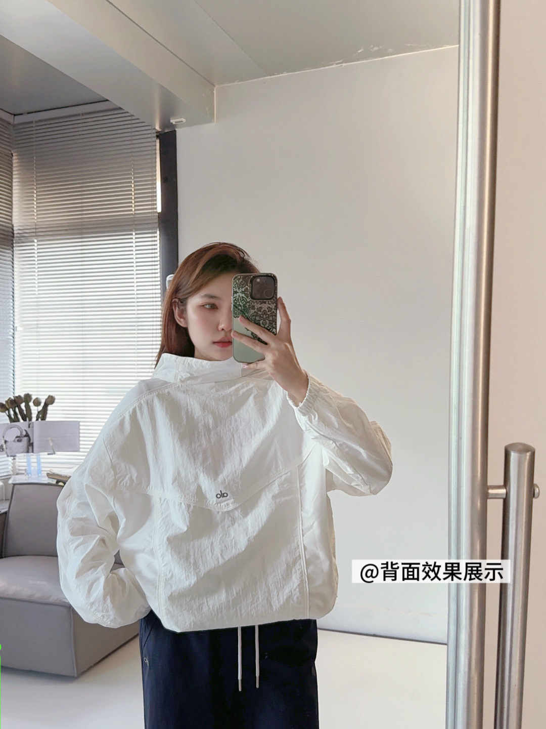 Alo Origin Full-Zip Track Jacket everyday white yoga