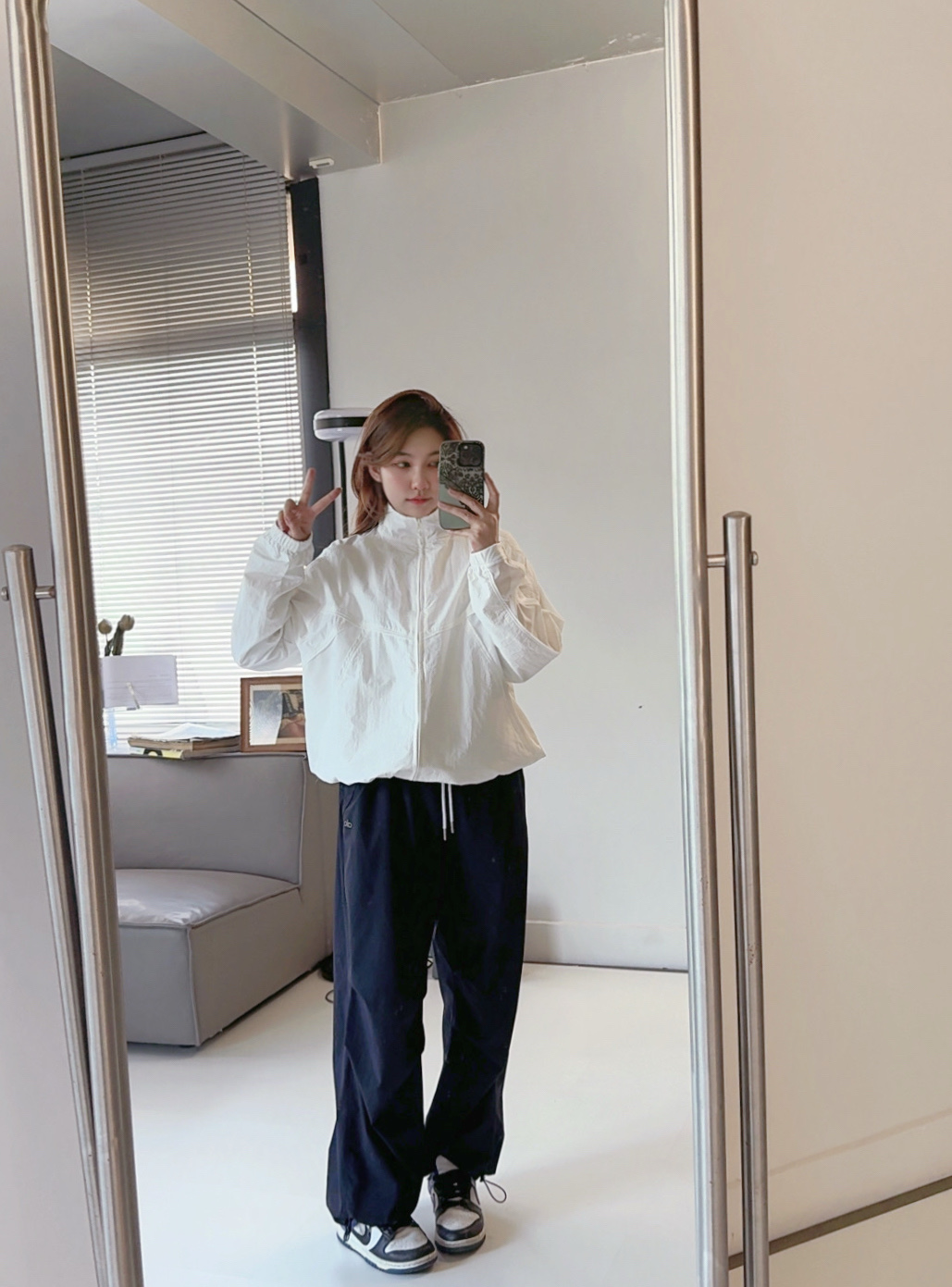 Alo Origin Full-Zip Track Jacket everyday white yoga