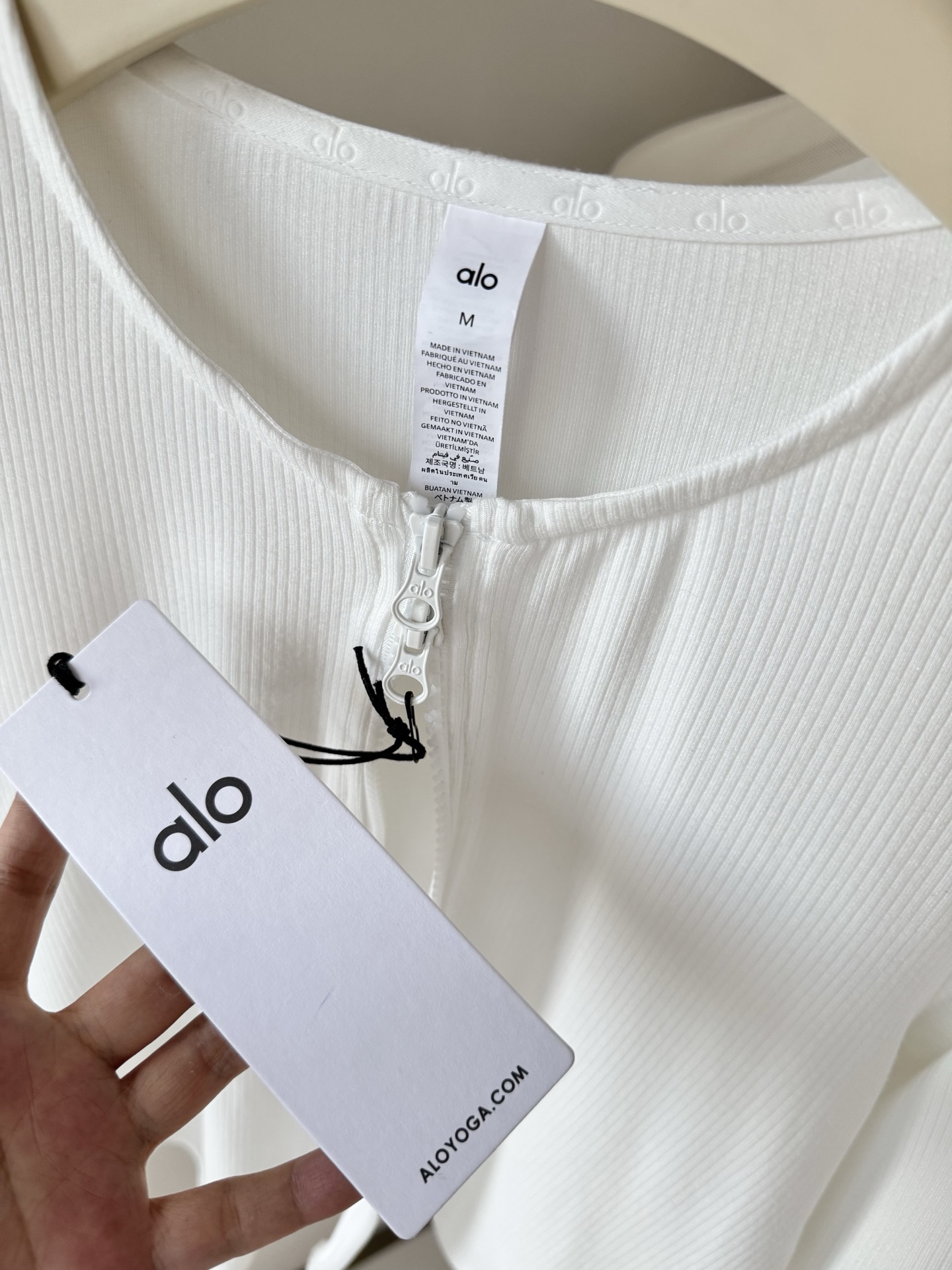 Alo jacket everyday white yoga