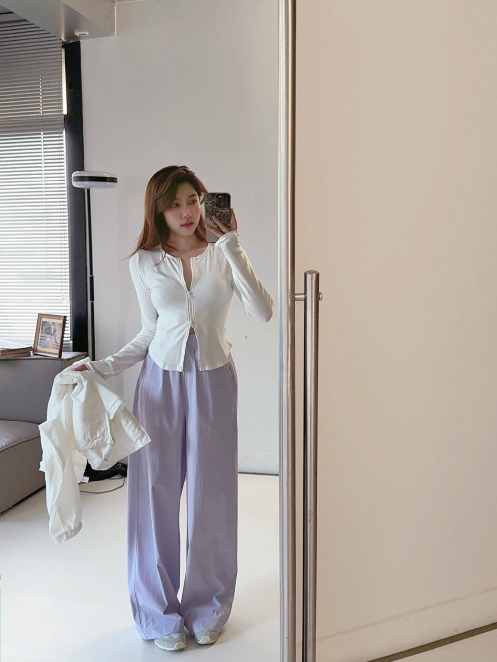Alo Jacket White yoga