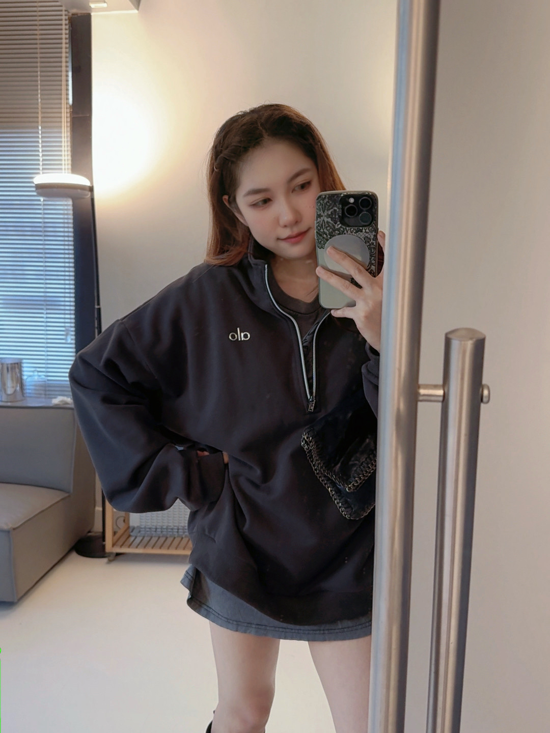 Alo long sleeve everyday anthracite yoga
