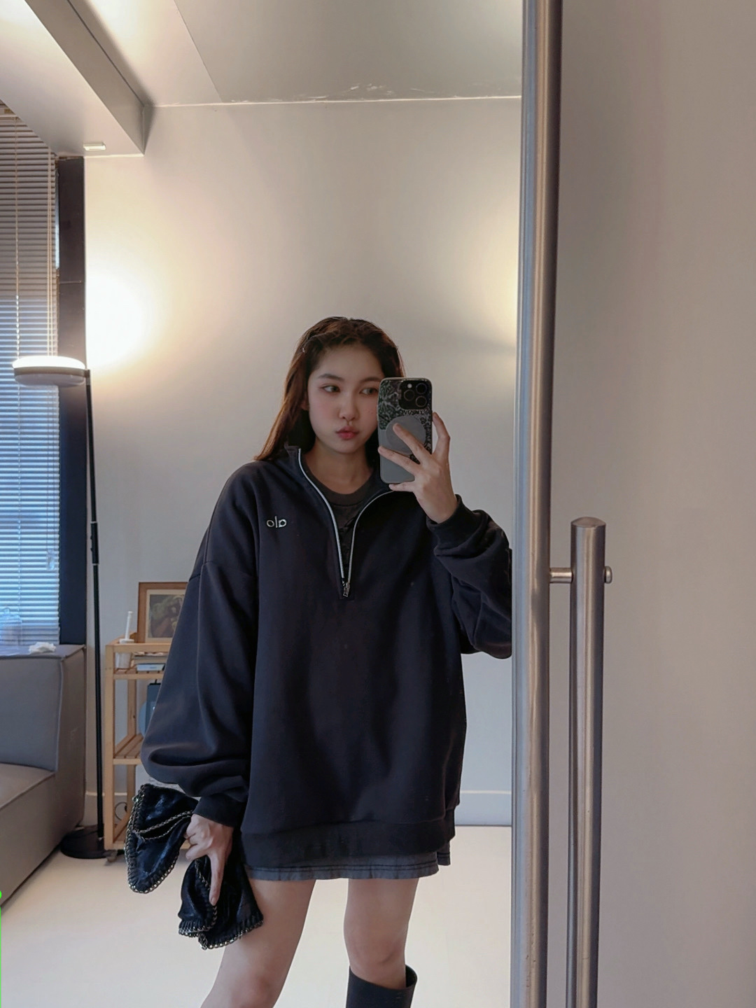 Alo long sleeve everyday anthracite yoga
