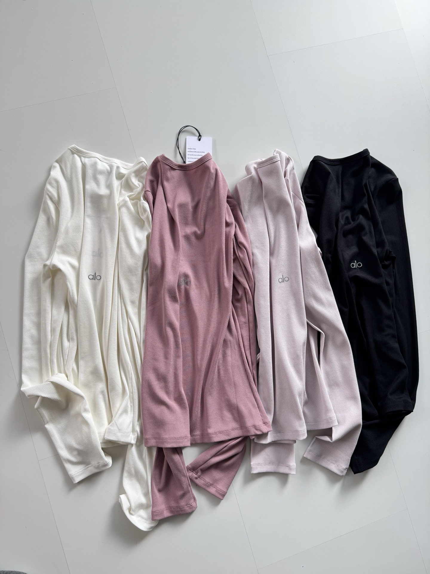 Alo Ribbed Modal Long Sleeve long sleeve everyday multicolor yoga