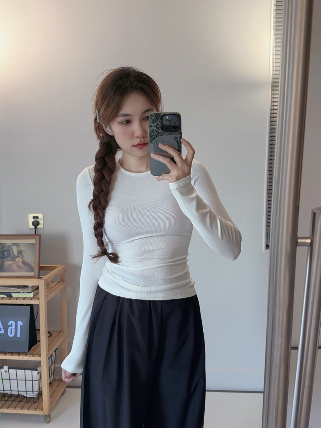 Alo Ribbed Modal Long Sleeve long sleeve everyday white yoga