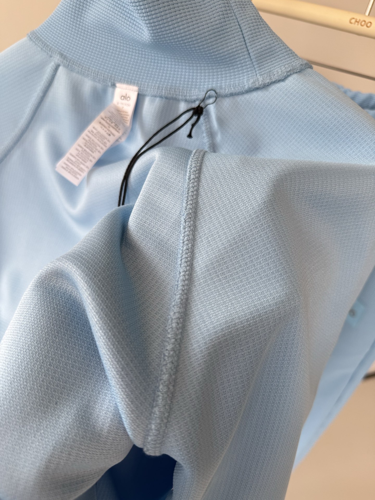 Alo long sleeve studio light blue yoga