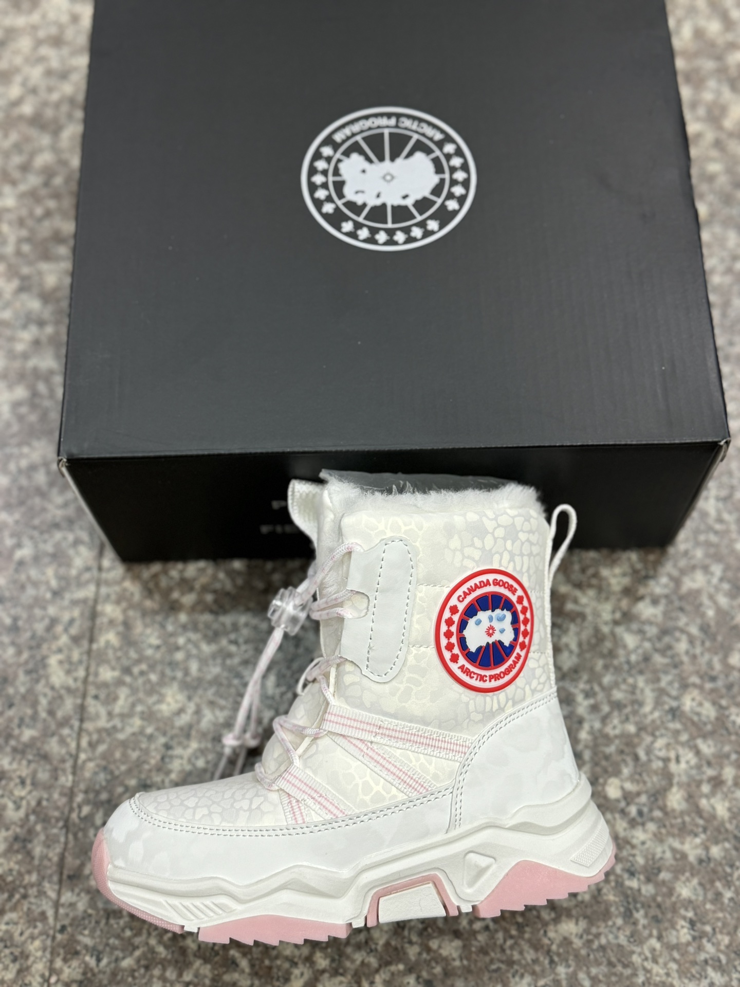 图片[8]-2024鹅牌雪地靴冬季加绒加厚防水防滑厚底保暖童鞋棉鞋 尺码30-37-选品中心