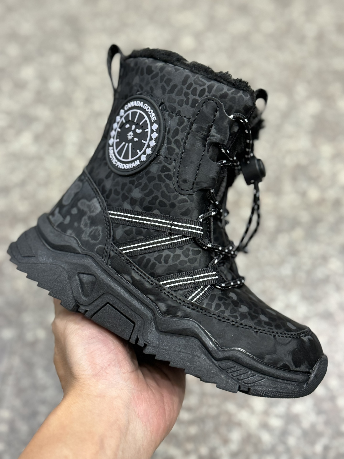 图片[2]-2024鹅牌雪地靴冬季加绒加厚防水防滑厚底保暖童鞋棉鞋 尺码30-37-选品中心