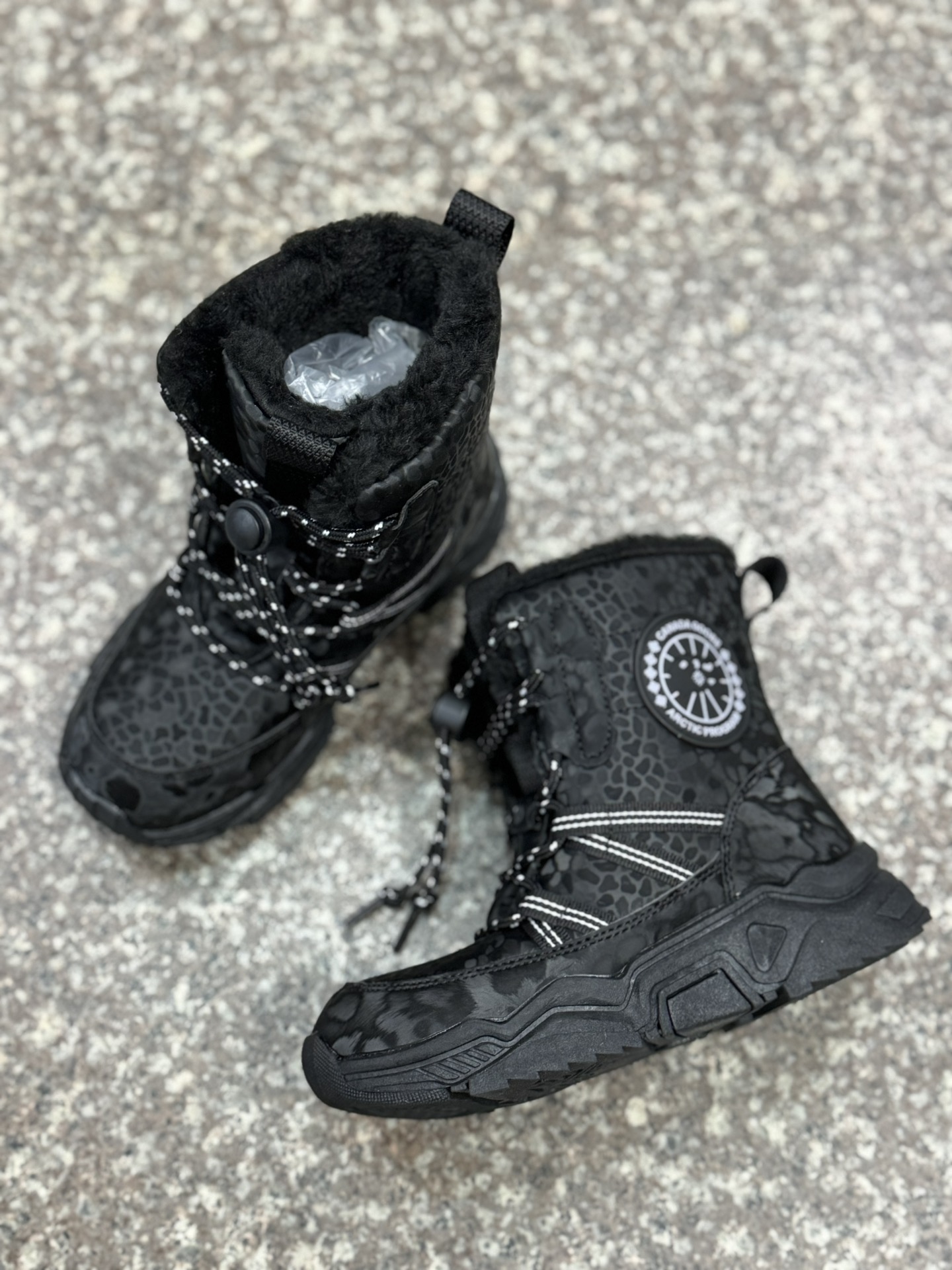 图片[5]-2024鹅牌雪地靴冬季加绒加厚防水防滑厚底保暖童鞋棉鞋 尺码30-37-选品中心