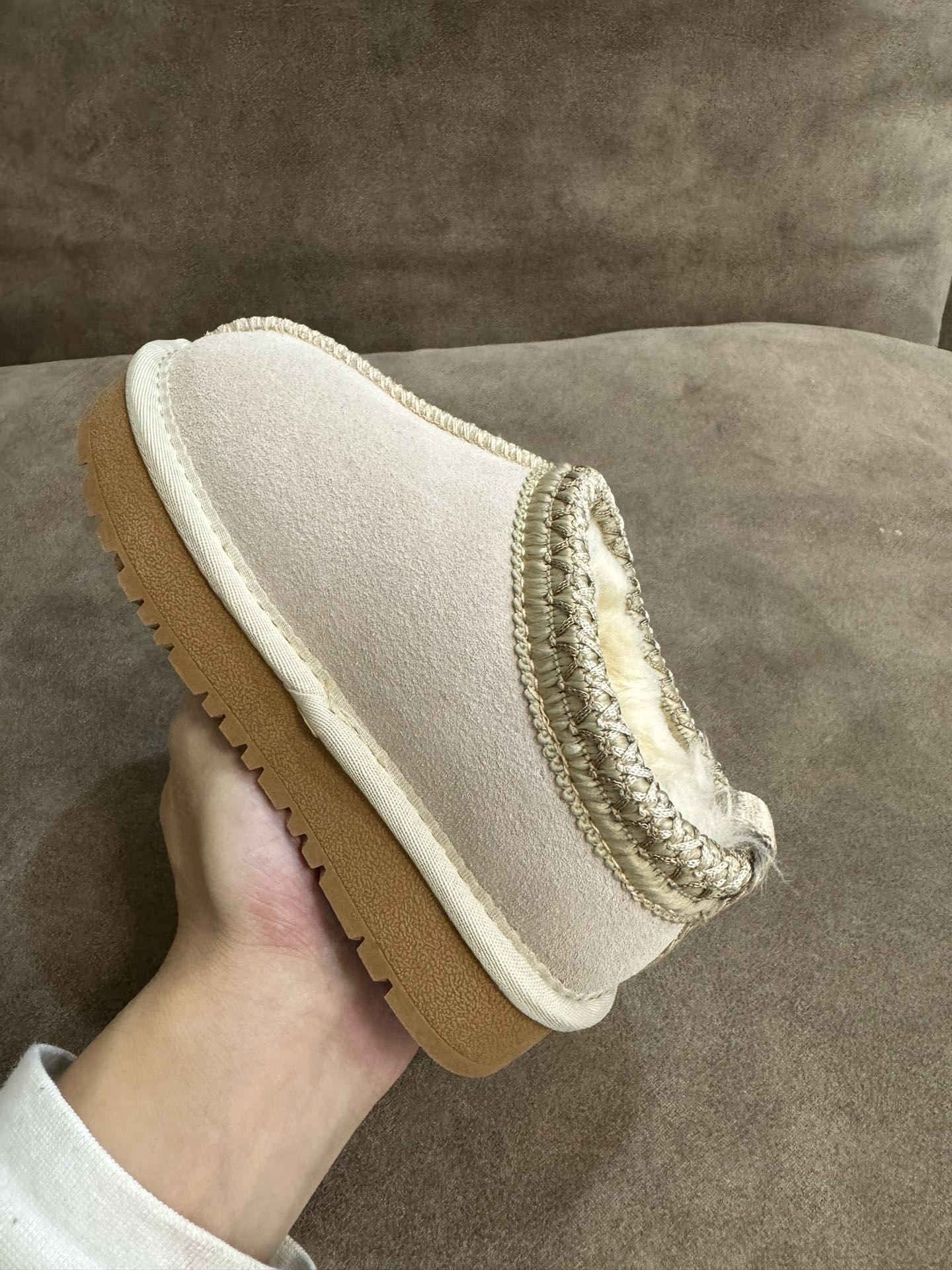 图片[2]-UGG民族风毛毛拖短筒雪地靴童鞋保暖棉鞋童鞋 尺码25-37-选品中心