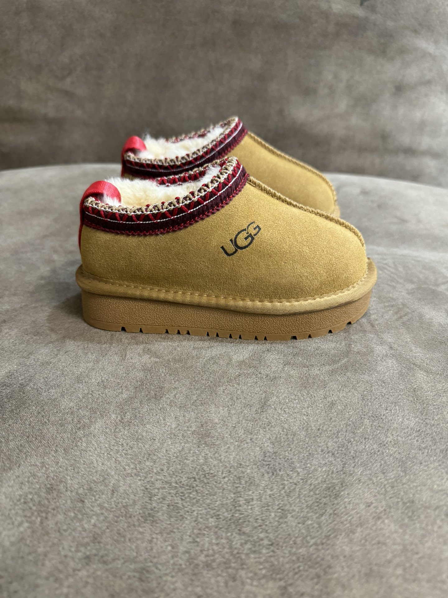 图片[3]-UGG民族风毛毛拖短筒雪地靴童鞋保暖棉鞋童鞋 尺码25-37-选品中心