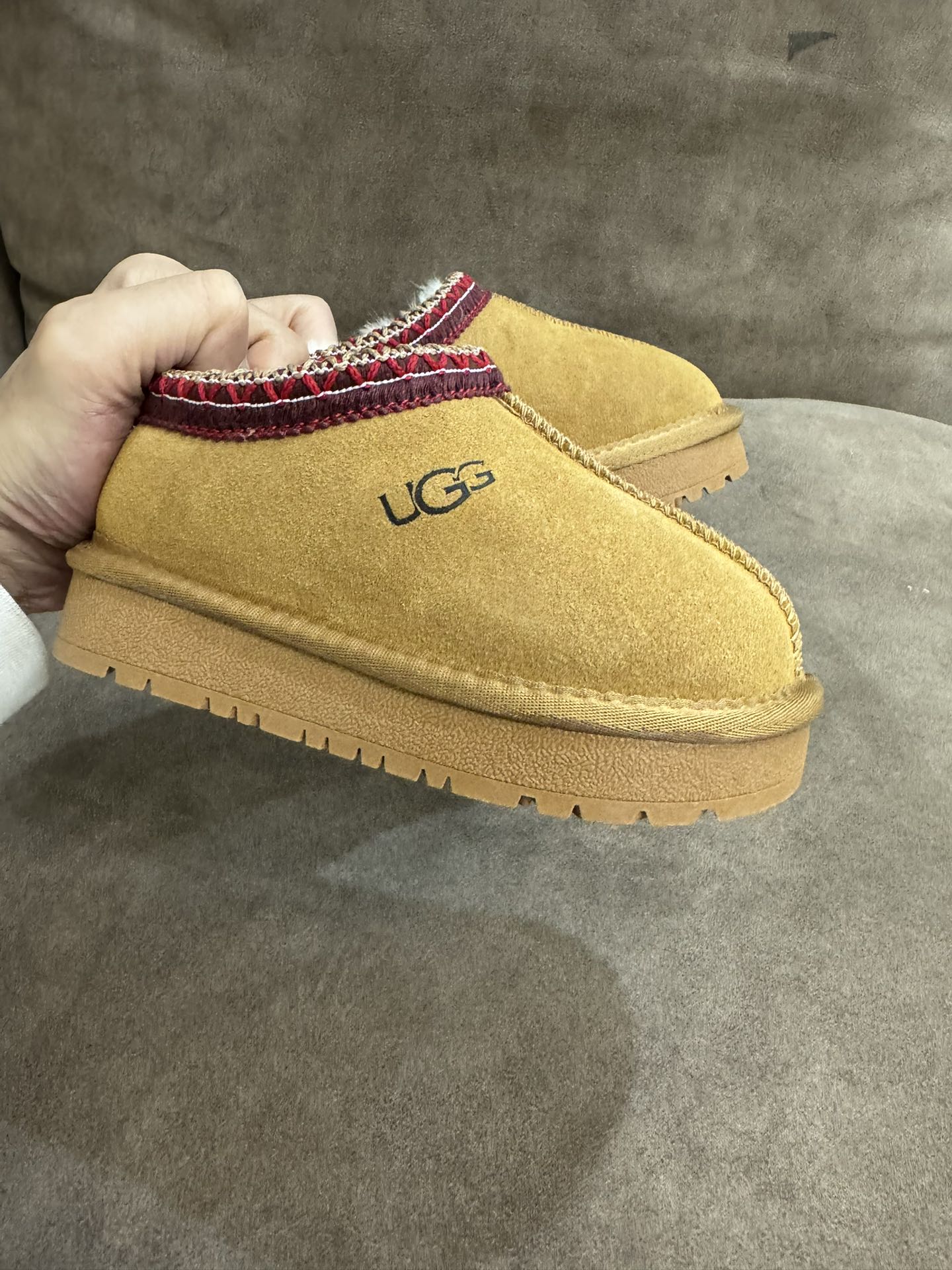 图片[4]-UGG民族风毛毛拖短筒雪地靴童鞋保暖棉鞋童鞋 尺码25-37-选品中心