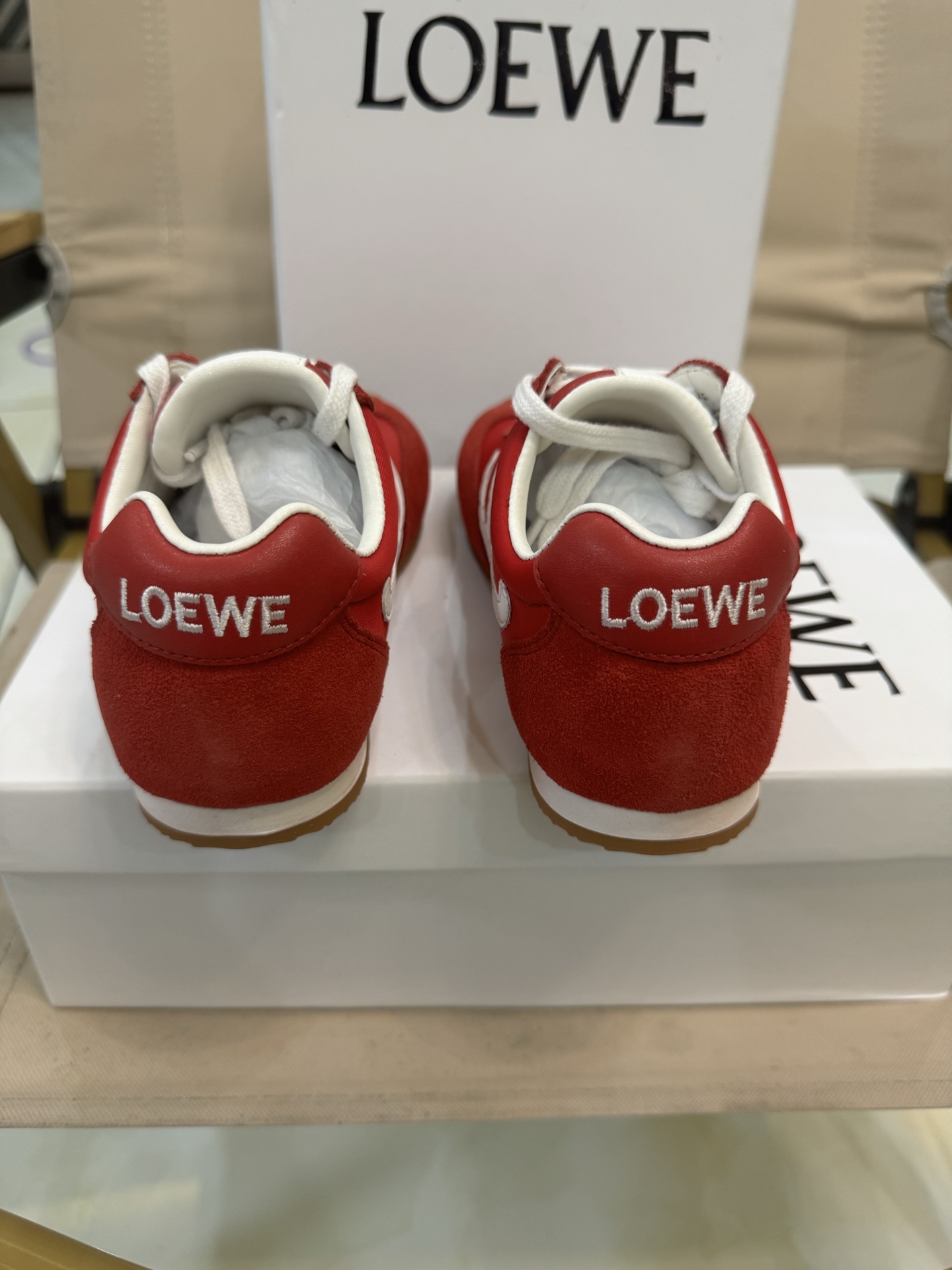 图片[4]-LOEWE罗意威阿甘德训鞋网红款真皮芭蕾拼色儿童运动鞋童鞋 王一博杨幂明星款欧洲站系男女童百搭跑步鞋户外炸街童鞋 尺码：26-37码-选品中心
