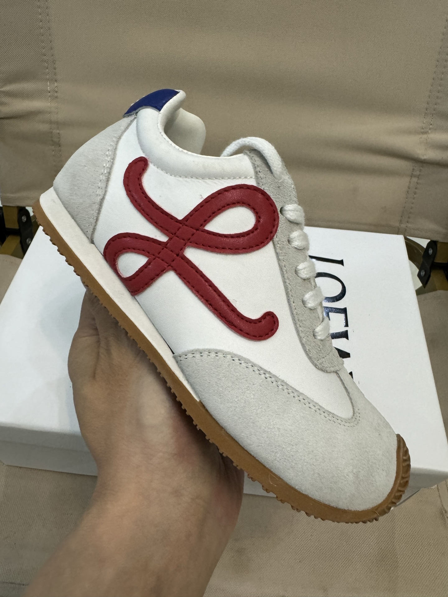 LOEWE罗意威阿甘德训鞋网红款真皮芭蕾拼色儿童运动鞋童鞋 王一博杨幂明星款欧洲站系男女童百搭跑步鞋户外炸街童鞋 尺码：26-37码-选品中心