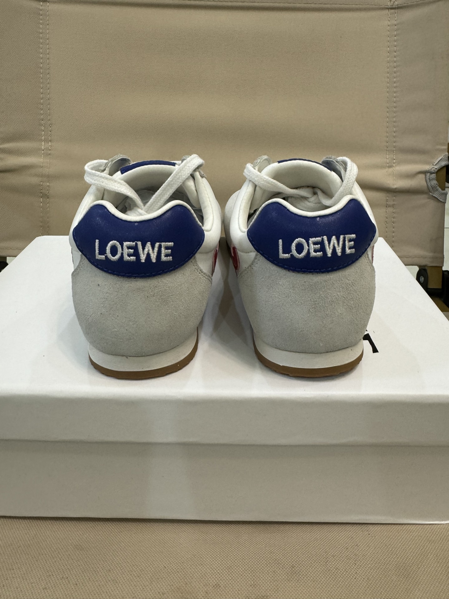 图片[4]-LOEWE罗意威阿甘德训鞋网红款真皮芭蕾拼色儿童运动鞋童鞋 王一博杨幂明星款欧洲站系男女童百搭跑步鞋户外炸街童鞋 尺码：26-37码-选品中心