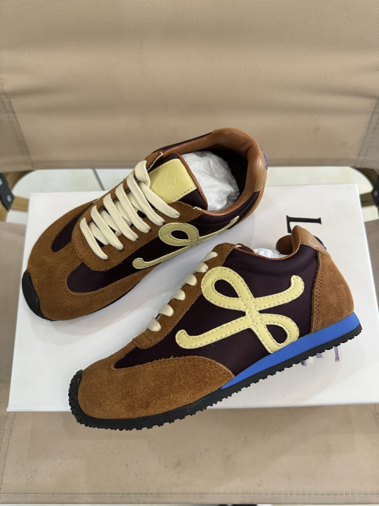 图片[6]-LOEWE罗意威阿甘德训鞋网红款真皮芭蕾拼色儿童运动鞋童鞋 王一博杨幂明星款欧洲站系男女童百搭跑步鞋户外炸街童鞋 尺码：26-37码.-选品中心