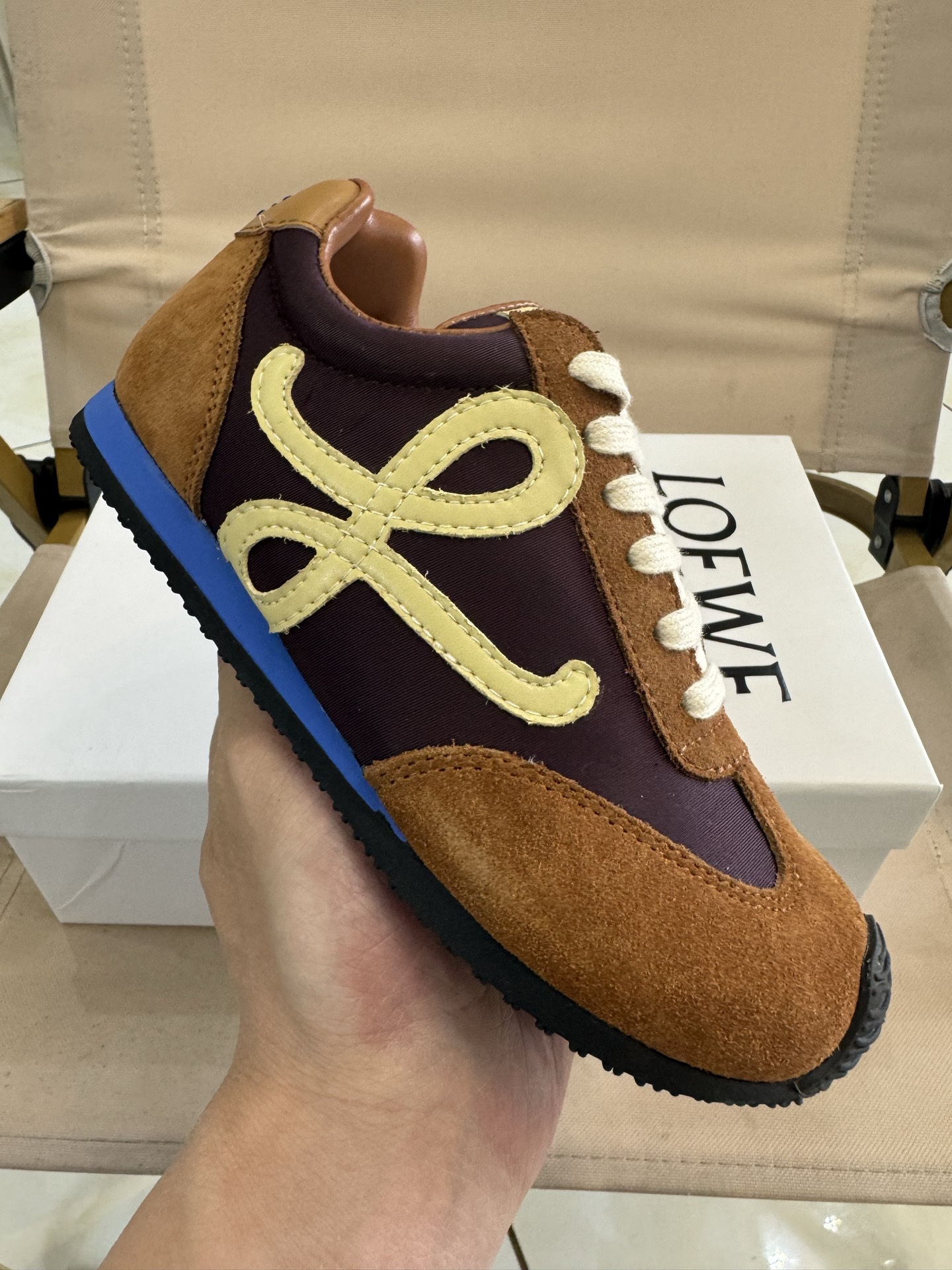 LOEWE罗意威阿甘德训鞋网红款真皮芭蕾拼色儿童运动鞋童鞋 王一博杨幂明星款欧洲站系男女童百搭跑步鞋户外炸街童鞋 尺码：26-37码.-选品中心