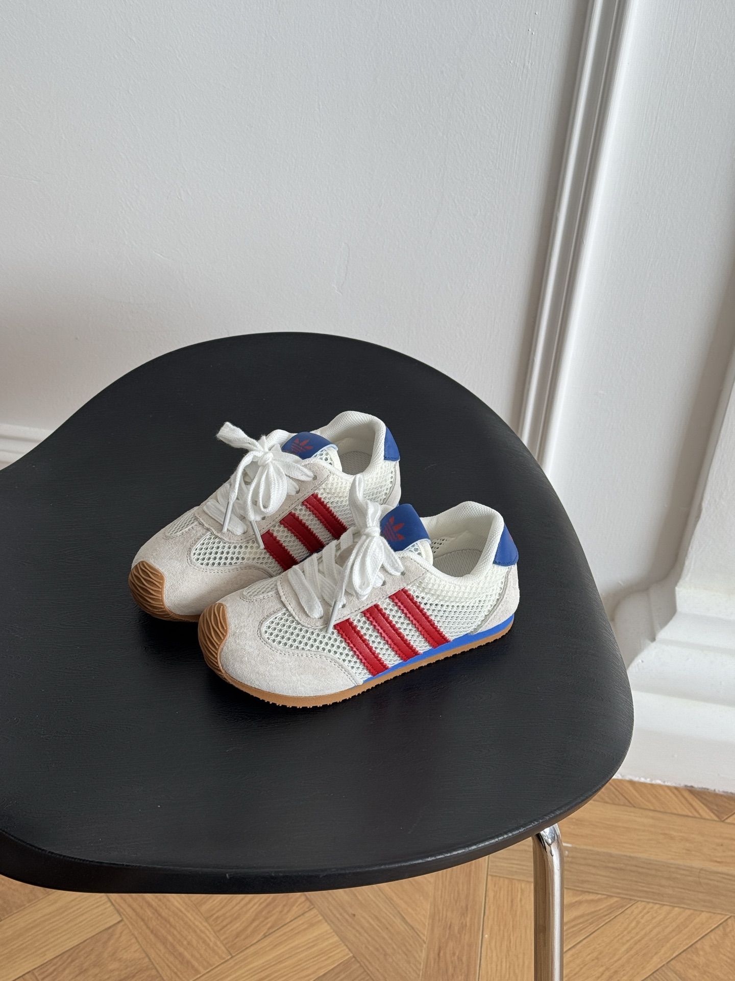 阿迪三叶草猪八皮镂空大网春夏新款女童透气网面休闲鞋软底轻便阿甘鞋 尺码 26-37-选品中心