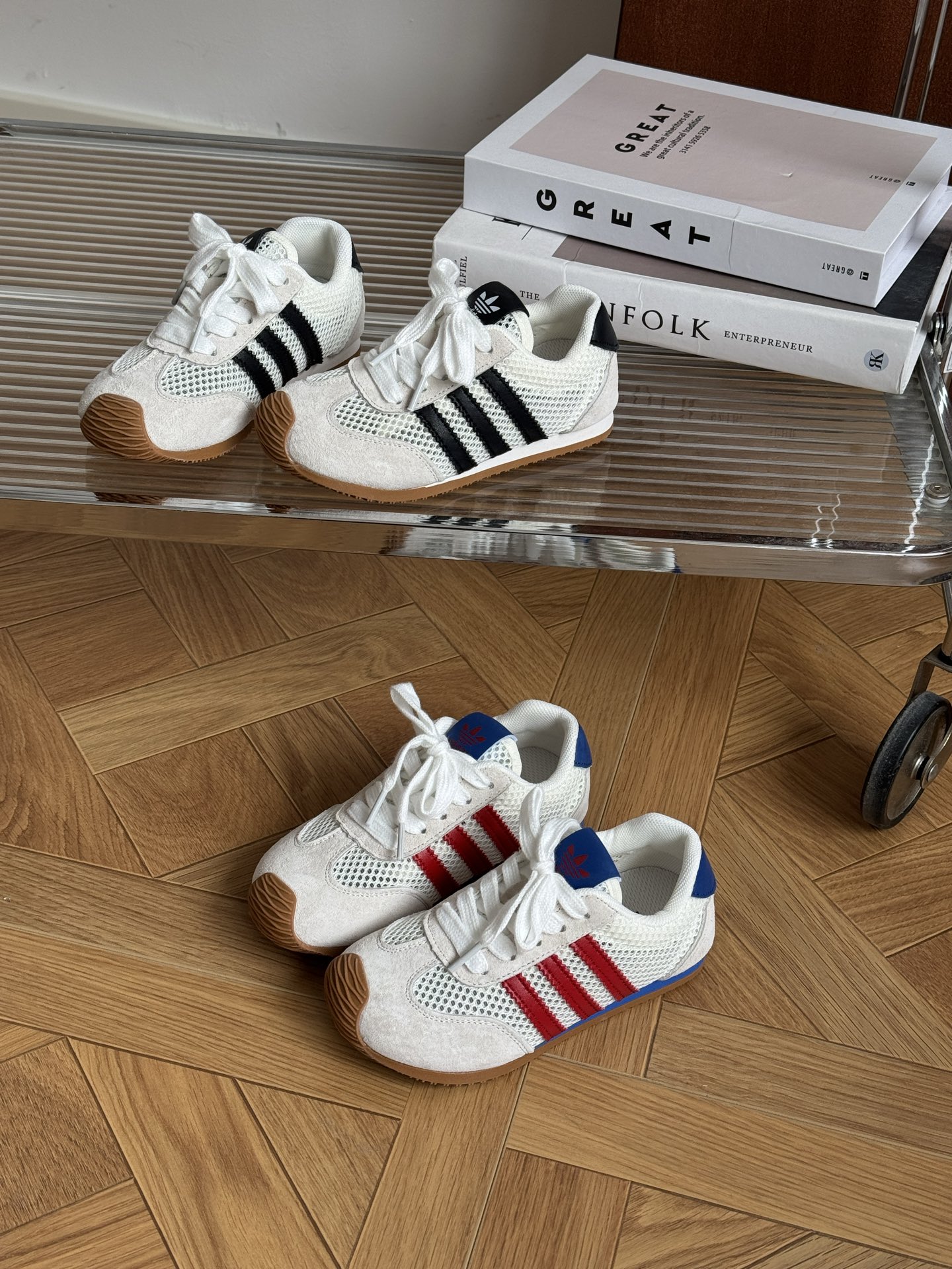 图片[6]-阿迪三叶草猪八皮镂空大网春夏新款女童透气网面休闲鞋软底轻便阿甘鞋 尺码 26-37-选品中心