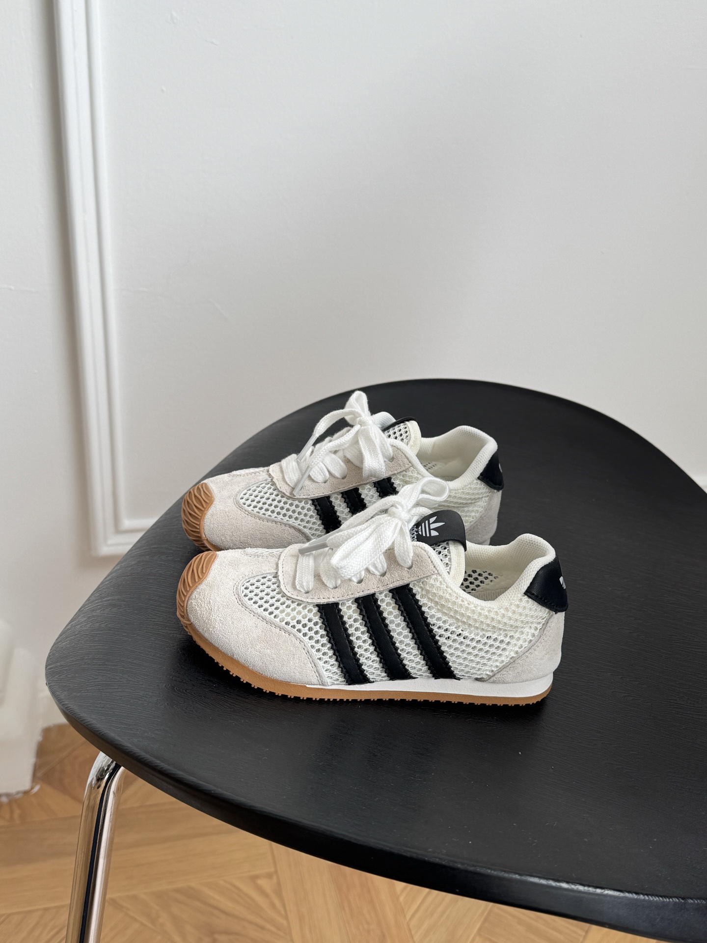 阿迪三叶草猪八皮镂空大网春夏新款女童透气网面休闲鞋软底轻便阿甘鞋 尺码 26-37-选品中心