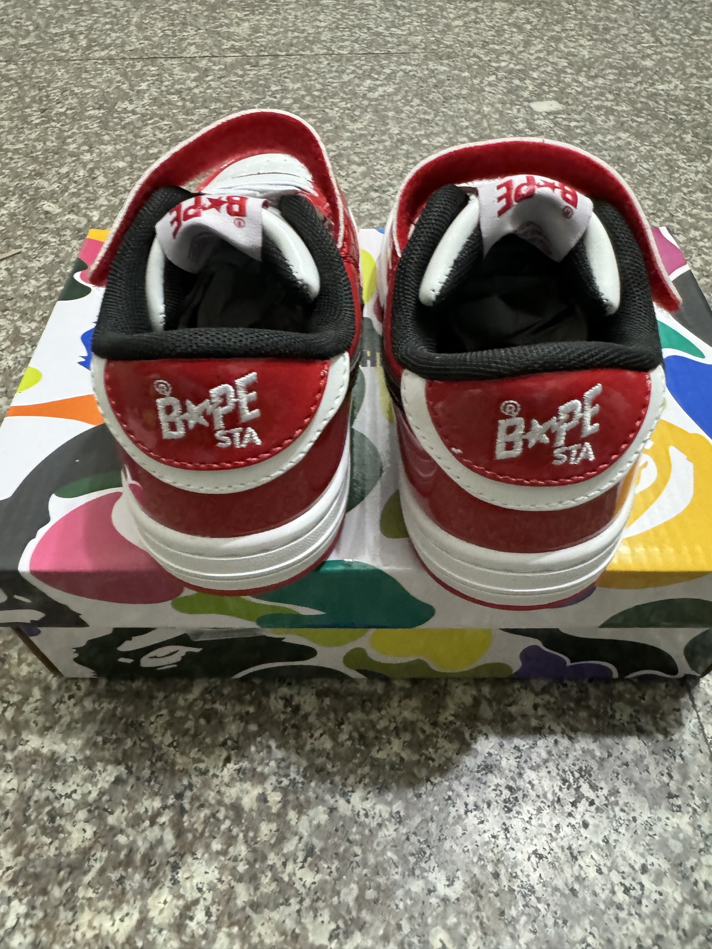 图片[4]-BAPE STA童鞋春夏字母魔术贴撞色星标休闲鞋板鞋尺码22-36-选品中心