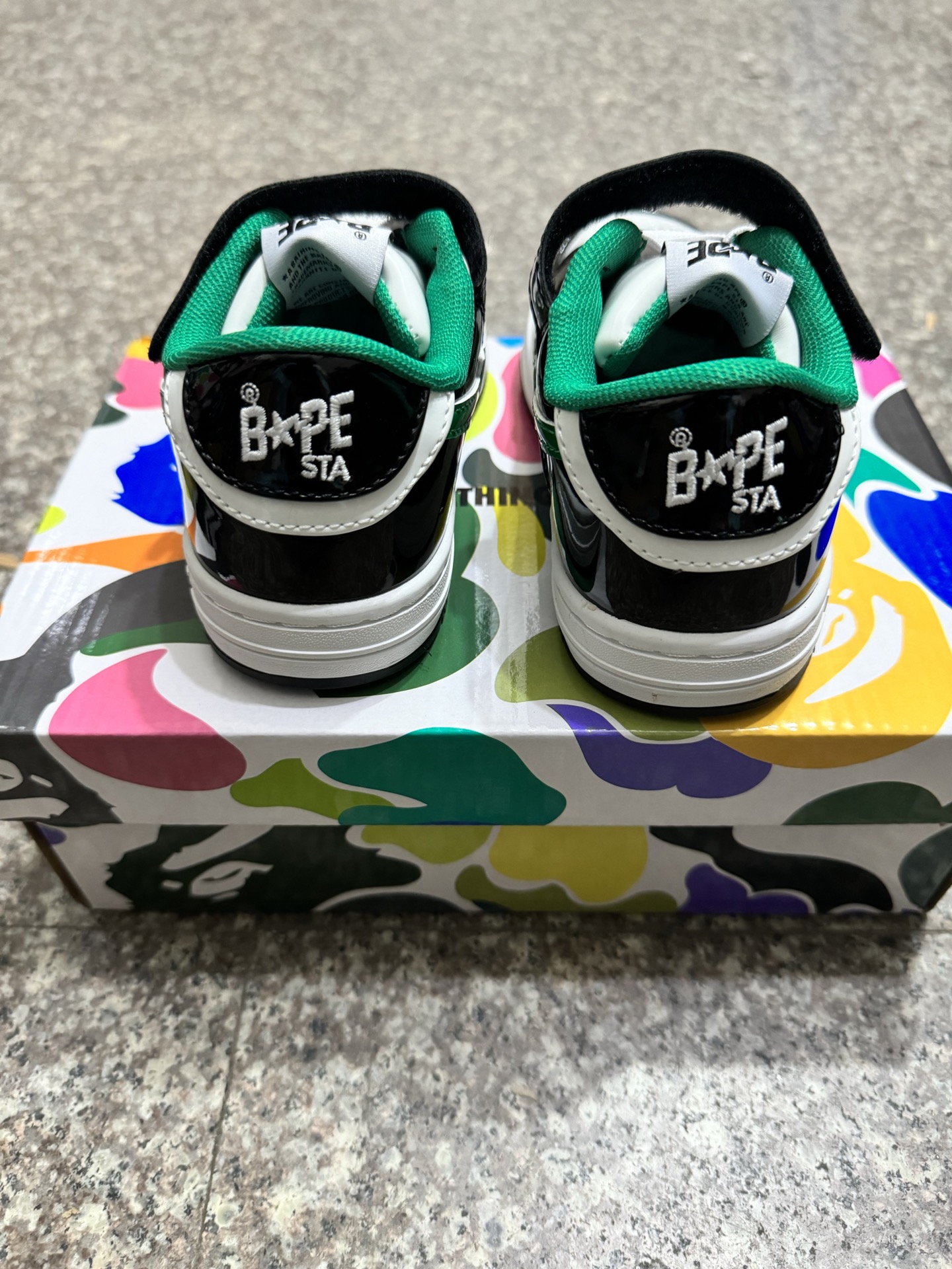 图片[4]-BAPE STA童鞋春夏字母魔术贴撞色星标休闲鞋板鞋尺码22-36-选品中心