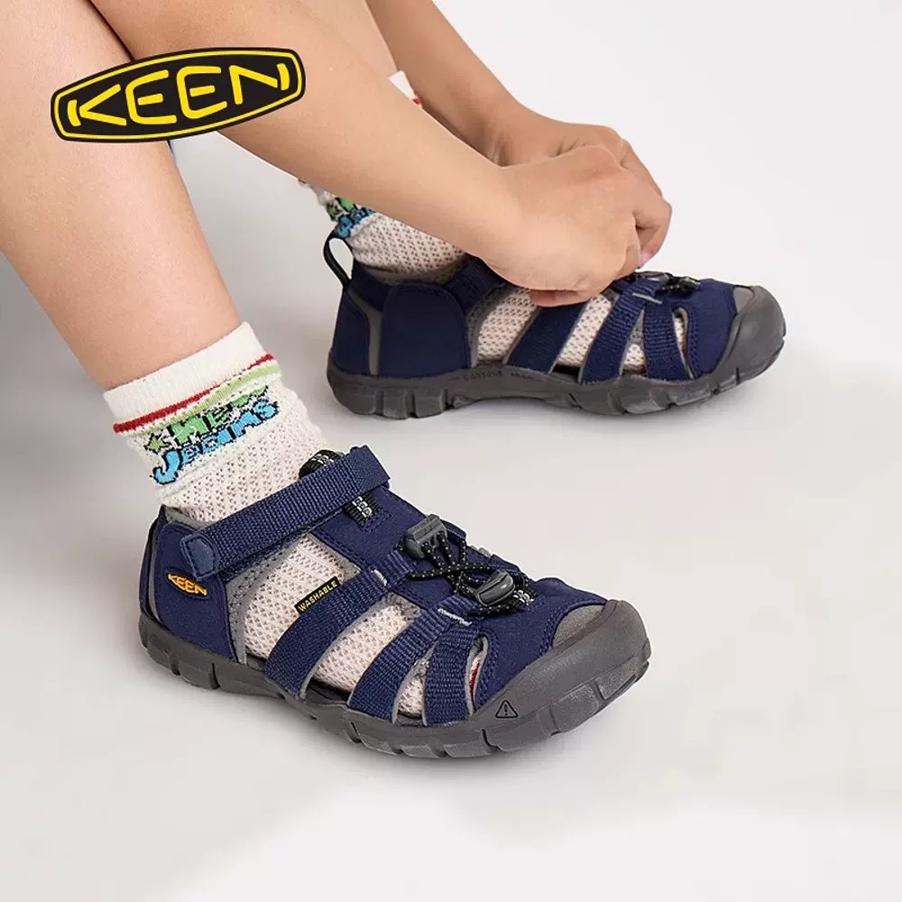 图片[7]-新色出货 潮牌二代轻便儿童溯溪两穿凉鞋 尺码：24-37码 潮牌KEEN升级二代轻便凉鞋🆕 超轻超软超好穿✌🏻 溯溪款两穿超便捷✔️ 魔术贴设计，穿脱超方便👍🏻-选品中心