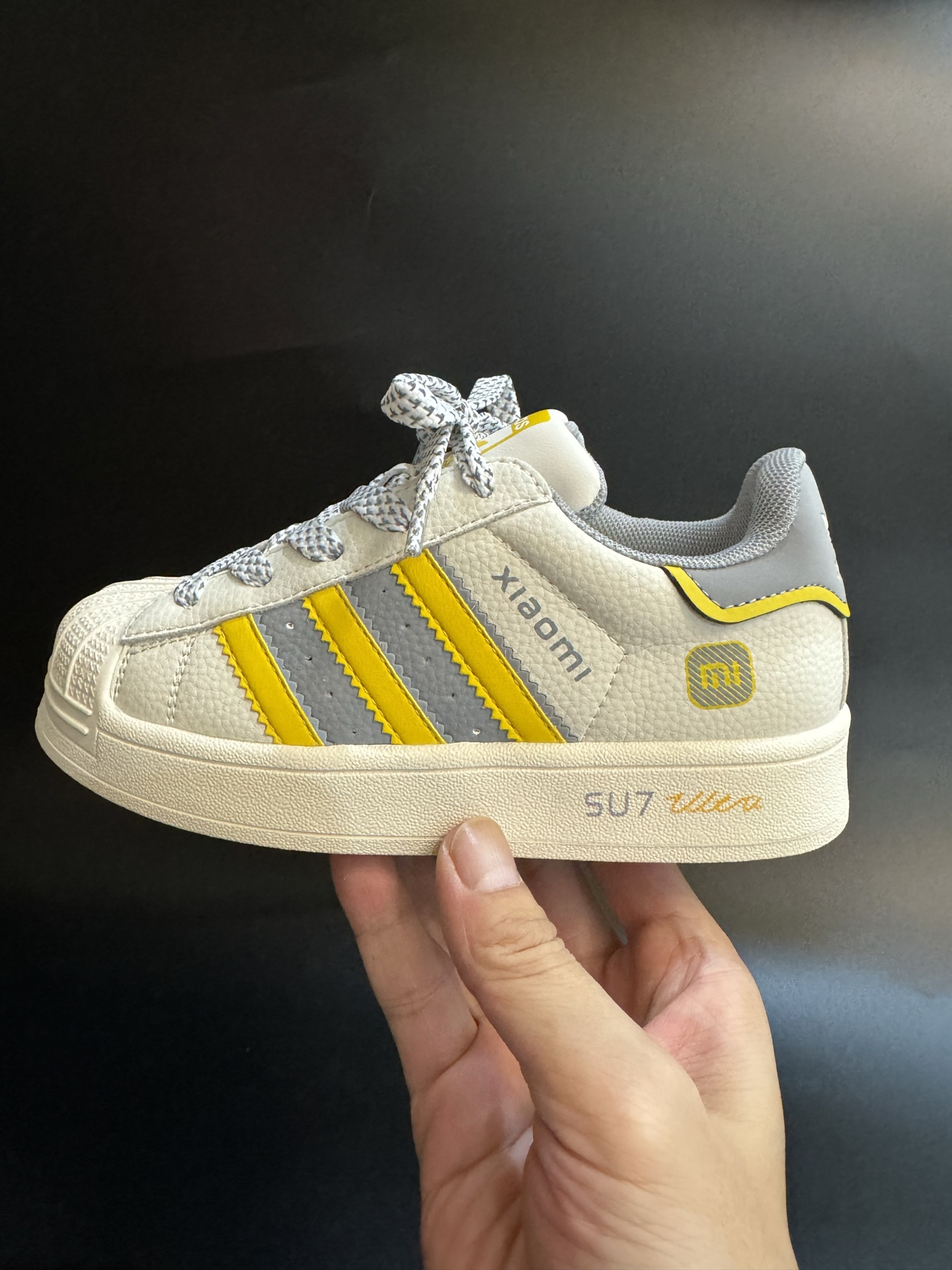 图片[3]-AD贝壳头联名头层皮儿童板鞋男女童鞋休闲鞋 尺码：22–37码 超百搭的新款联名贝壳头🆕 优质头层皮面料，质感满分💯 橡胶耐磨防滑大底，脚感超赞👍🏻-选品中心