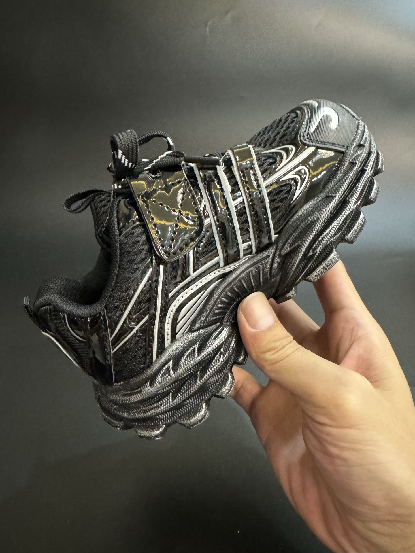 图片[5]-AD爆米花软底儿童老爹鞋时尚休闲运动童鞋26-37 百搭又不失时尚的三条纹透气性鞋面 舒适不闷脚☁️耐磨防滑轻便大底，脚感超赞👍🏻-选品中心