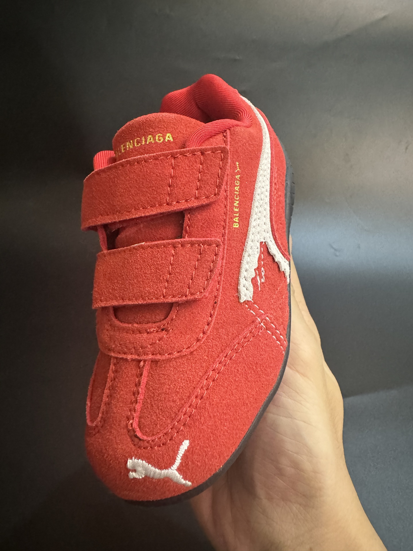 图片[4]-彪马巴黎联名款魔术贴复古德训儿童休闲鞋运动鞋 尺码：22–35码 经典PUMA联名系列🆕 优质猪八革面料，质感满满💯 两幅鞋带替换，附赠鞋带扣✔️ 橡胶耐磨防滑大底，脚感不言而喻☁️-选品中心