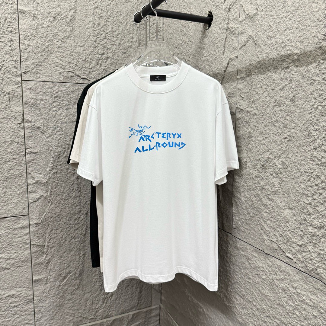 ARC'TERYX*Bird 2025 nuevo estilo de primavera y verano, tecnología de silicona tridimensional con letras azules clásica…
