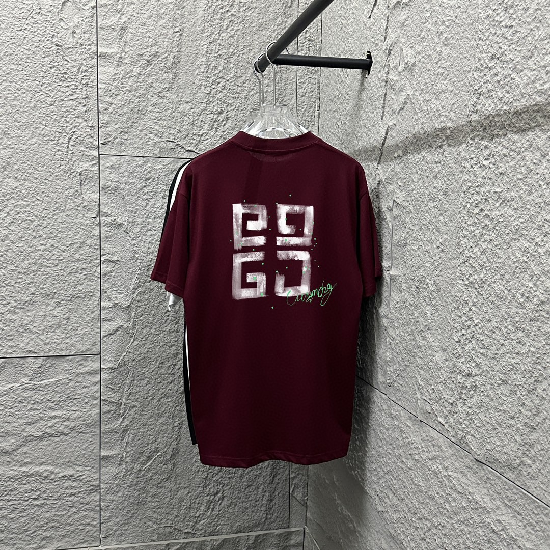 gvc*Given*hope 2025 primavera y verano nuevo estilo Impresión clásica de tótem de letras con tinta de salpicadura Tela …