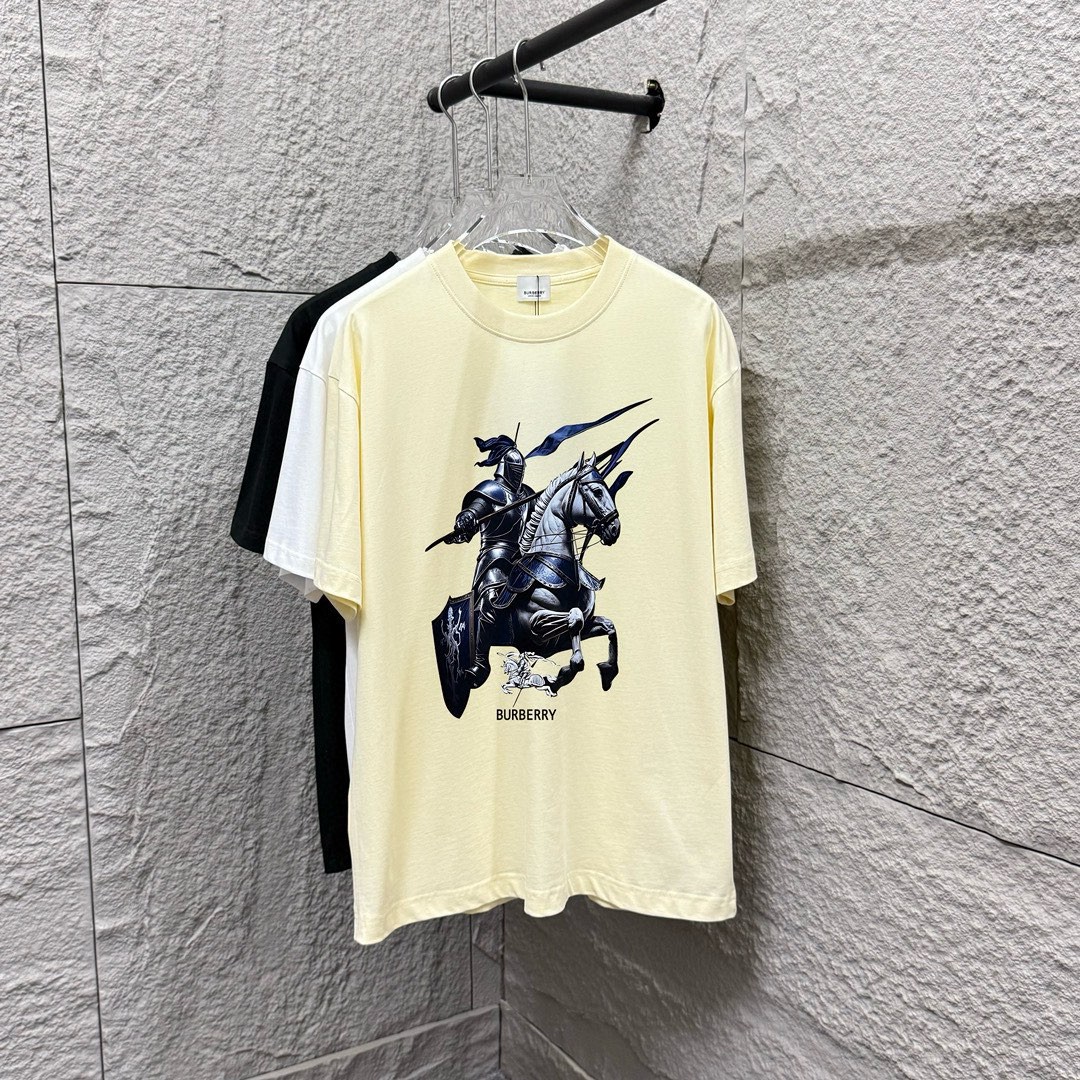 BBR Burberry 2025 Estilo primavera y verano Caballo de guerra clásico Impresión de letras simple Logotipo personalizado…